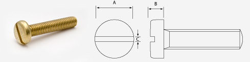 Din 85 Machine Screws Pan Head Slotted